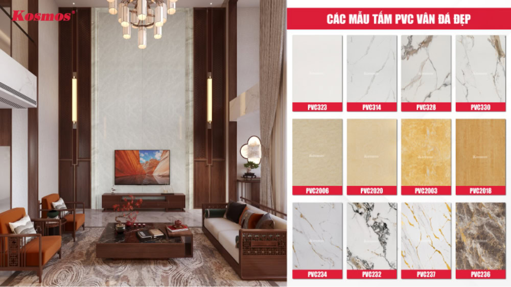 Yon koleksyon fèy PVC modèn ak yon dirabilite ki estab.
