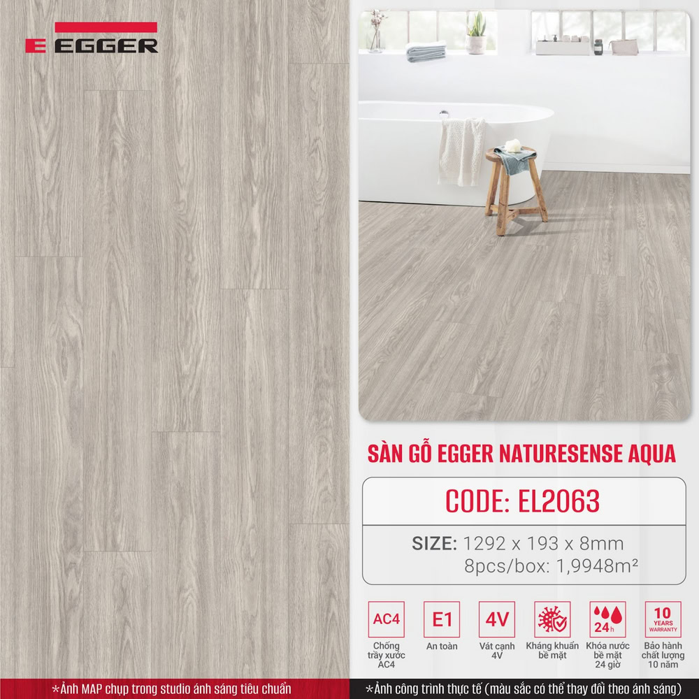 EL2063 phát huy tốt nhất trong các không gian nội thất cần nền sàn sáng, dễ phối và tạo cảm giác thoáng. Dưới đây là 5 gợi ý ứng dụng phổ biến: