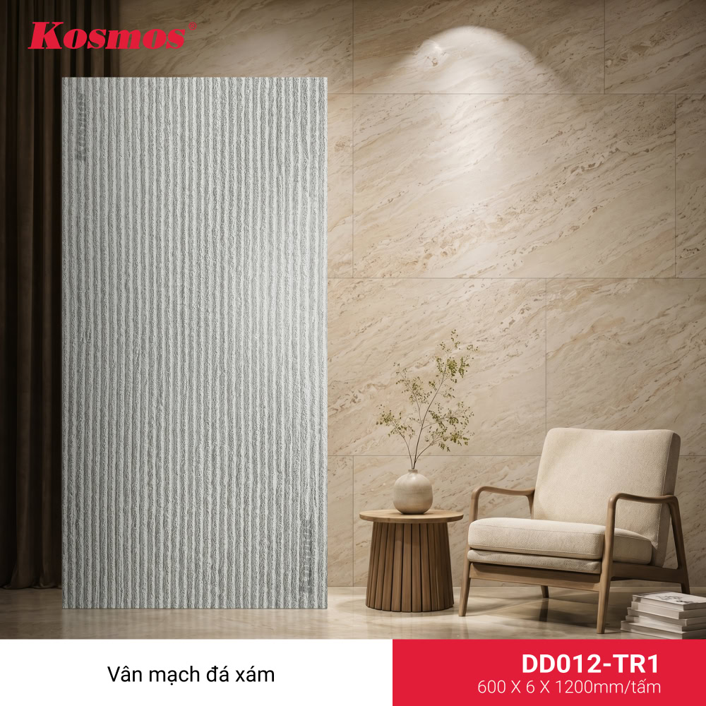 Mẫu mã tấm ốp đá dẻo vân mạch đá DD012-TR1