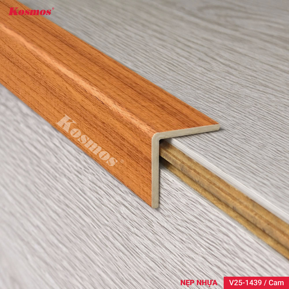 Hình ứng dụng lắp đặt nẹp nhựa sàn gỗ V25-1439