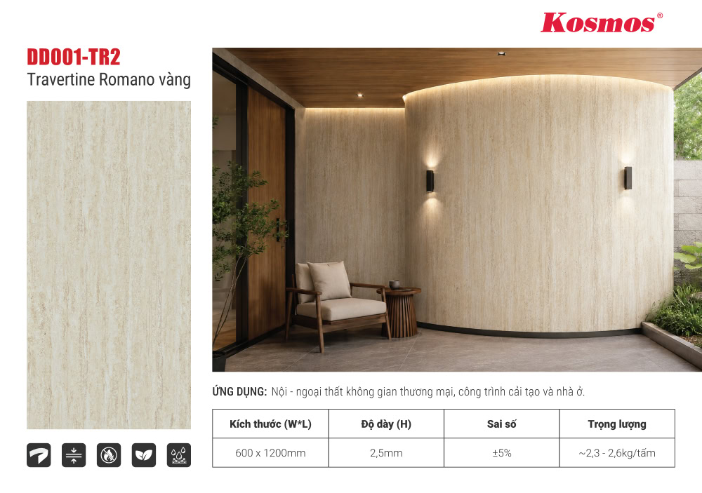 Thiết kế không gian bán ngoại thất ốp tấm đá dẻo DD001-TR2 Thiết kế không gian bán ngoại thất ốp tấm đá dẻo DD001-TR2