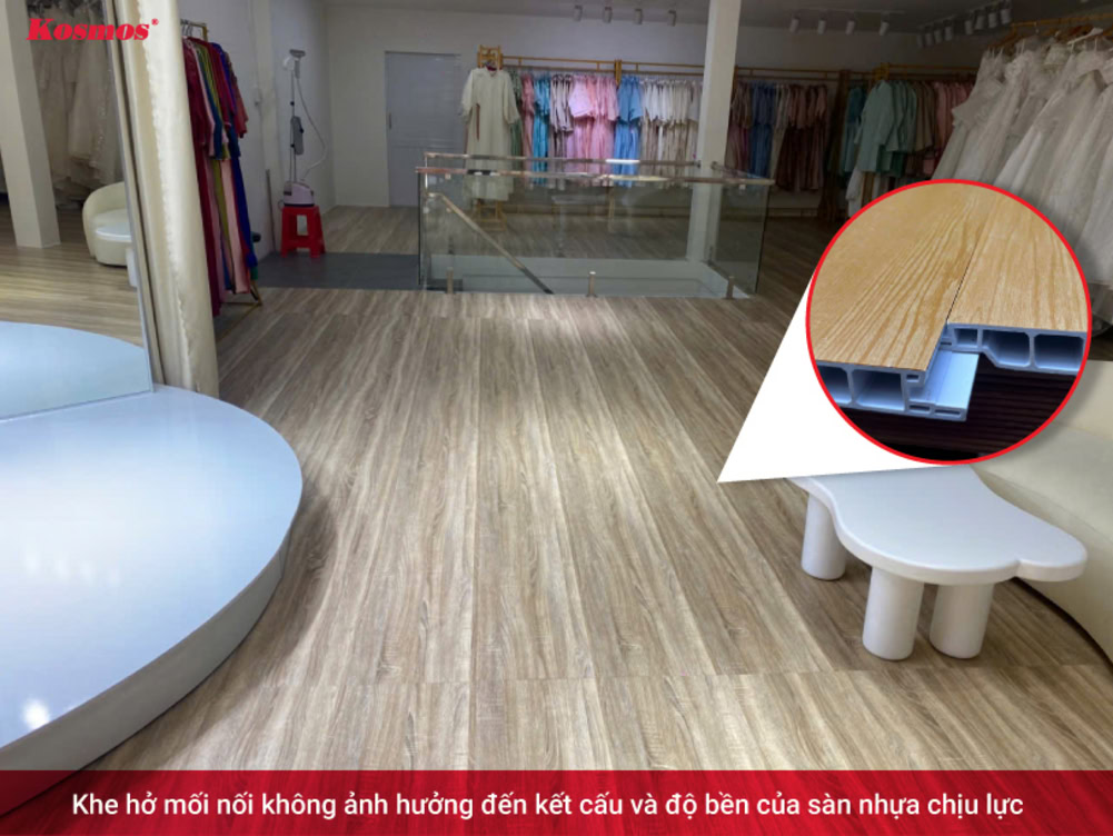 Twou nan jwenti yo pa afekte estrikti ak rezistans planche mezanin ki kouvri ak planche plastik ki sipòte chaj la.