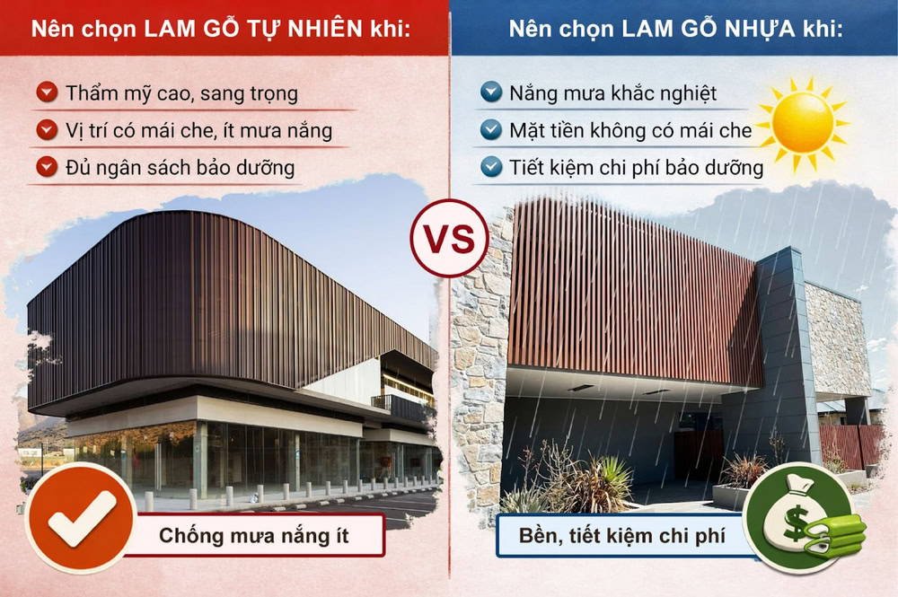 Nên chọn lam gỗ tự nhiên hay lam gỗ nhựa