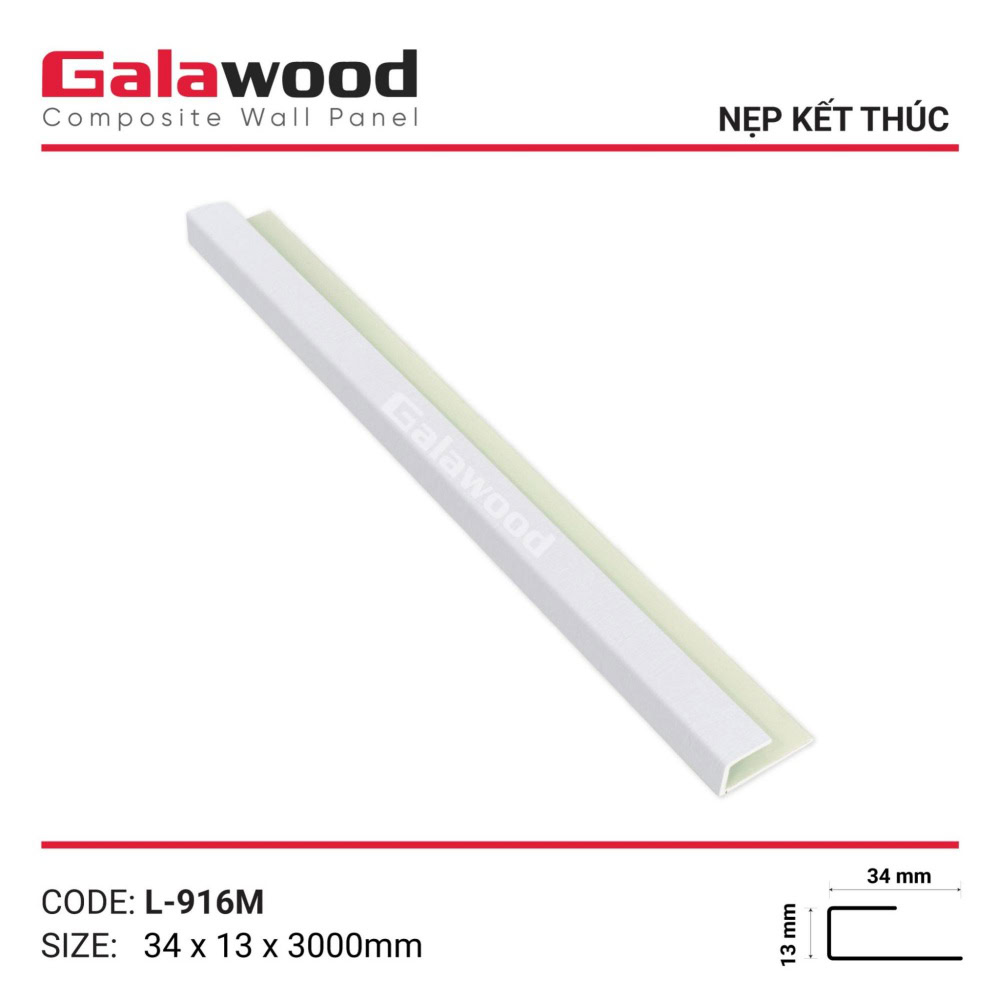 Molduras Galawood L-916M con acabado de vetas de papel blanco.
