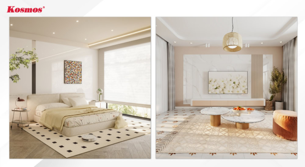 Fèy PVC yo lejè, fasil pou enstale, epi yo gen bon rezistans imidite.
