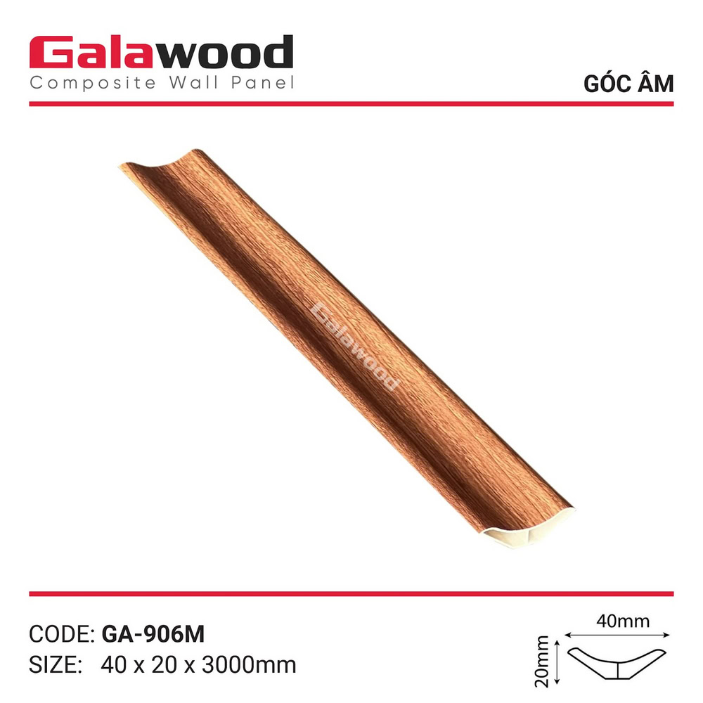 Thanh nẹp góc âm mã GA-906M vàng cam