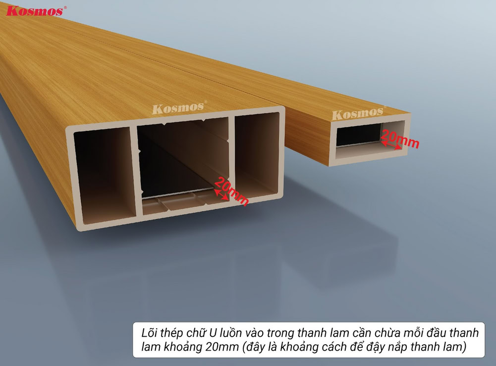 The U-shaped steel bar needs to have a 2cm gap at each end.