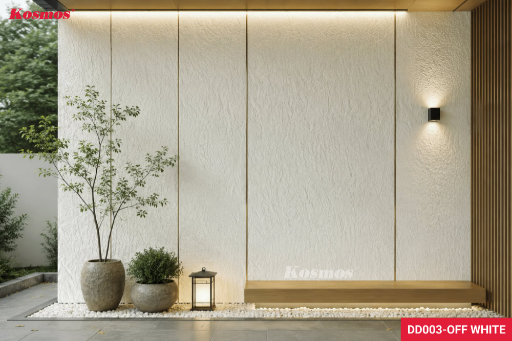 Thiết kế mảng tường nhà phong cách Japandi ốp tấm DD003-OFF WHITE Thiết kế mảng tường nhà phong cách Japandi ốp tấm DD003-OFF WHITE