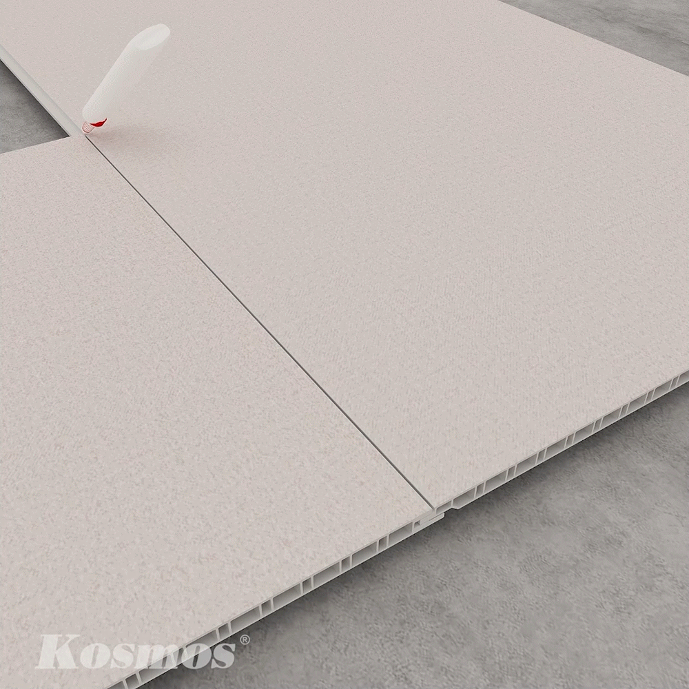 Trám bằng keo màu là giải pháp xử lý thẩm mỹ nhanh cho tấm ốp Nano