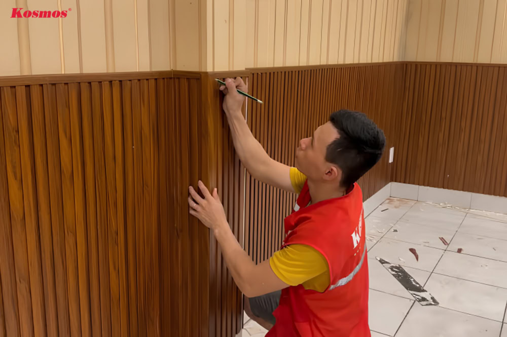 1. Đo kích thước cần ốp nẹp