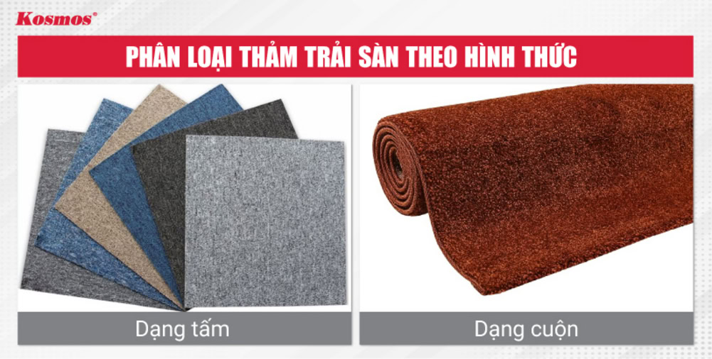 2 dòng thảm trải sàn phân loại theo hình thức 2 dòng thảm trải sàn phân loại theo hình thức