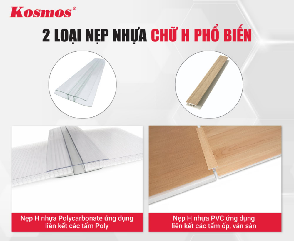 2 loại nẹp nhựa chữ H phổ biến 2 loại nẹp nhựa chữ H phổ biến