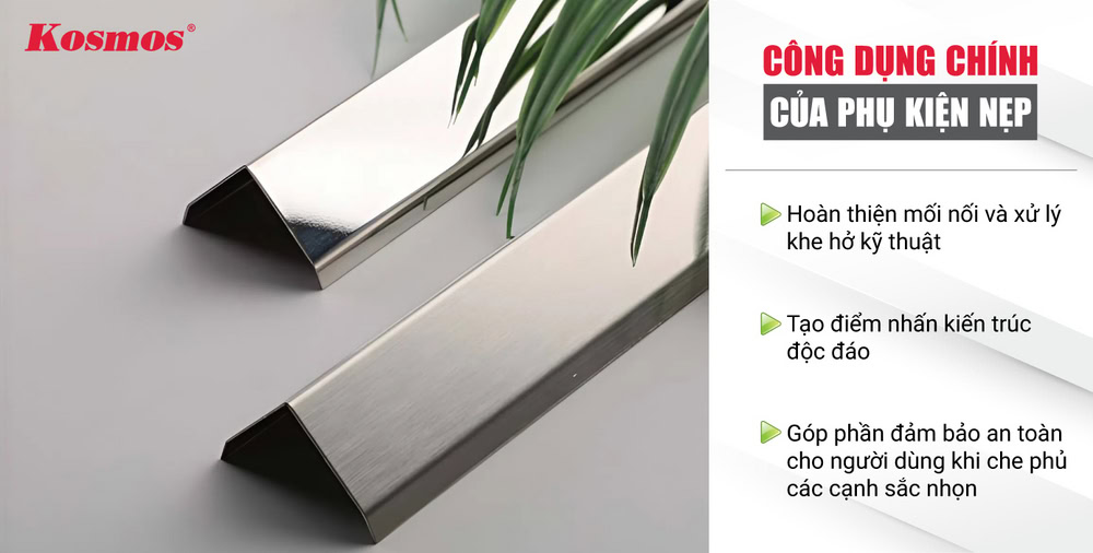 3 công dụng chính của phụ kiện nẹp trang trí