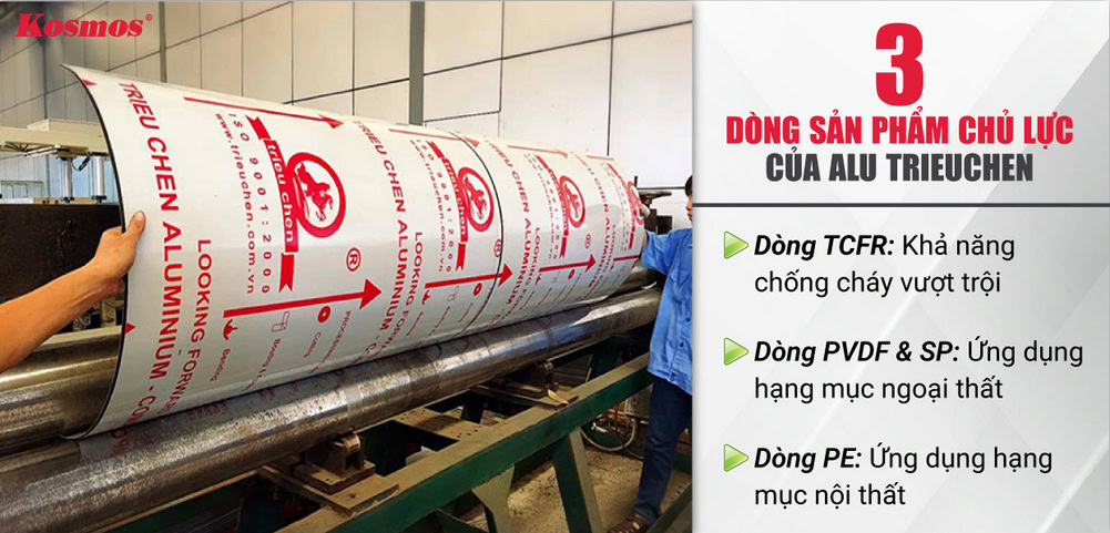 3 dòng sản phẩm tấm ốp Alu Trieuchen phổ biến