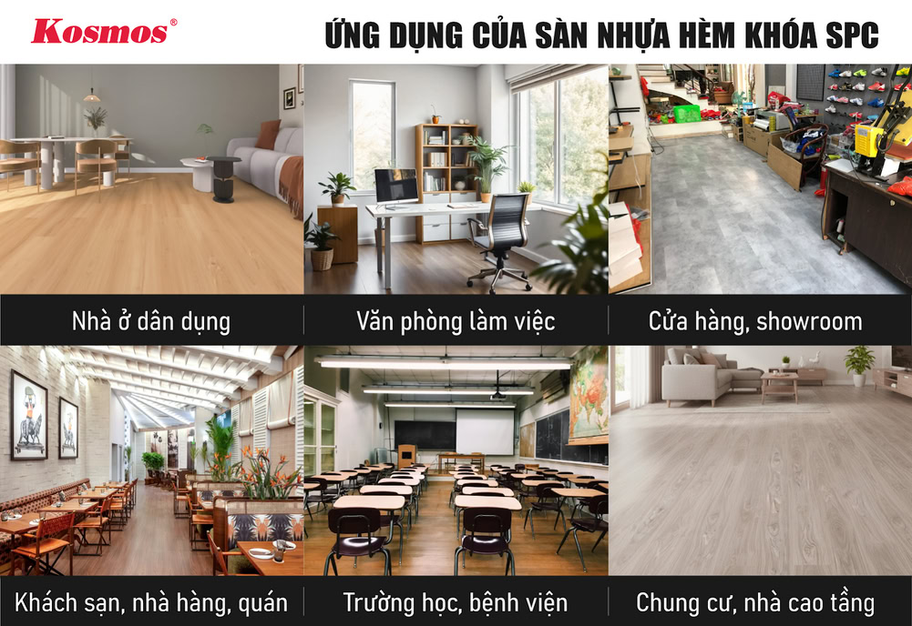 6 công trình phù hợp ứng dụng sàn nhựa hèm khóa SPC 6 công trình phù hợp ứng dụng sàn nhựa hèm khóa SPC