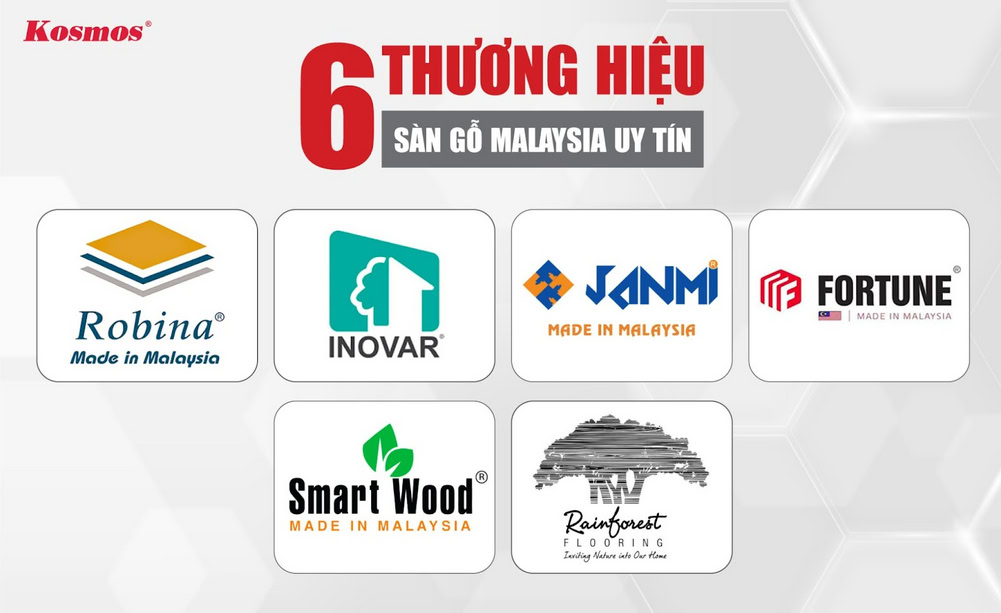 6 thương hiệu sàn gỗ Malaysia uy tín