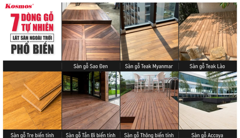 7 dòng gỗ tự nhiên lát sàn ngoài trời phổ biến nhất hiện nay 7 dòng gỗ tự nhiên lát sàn ngoài trời phổ biến nhất hiện nay