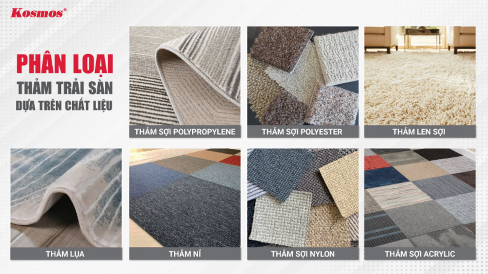 7 loại thảm trải sàn phổ biến dựa trên chất liệu cấu thành 7 loại thảm trải sàn phổ biến dựa trên chất liệu cấu thành