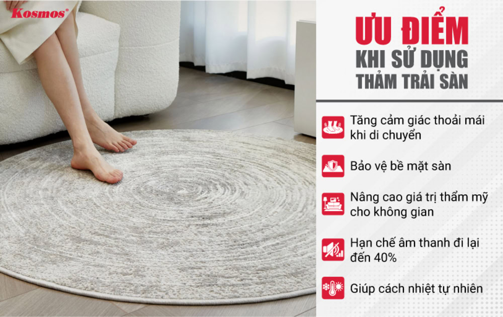 7 lợi ích chính khi sử dụng thảm trải sàn 7 lợi ích chính khi sử dụng thảm trải sàn