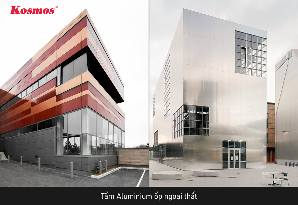 Alu đặc biệt phù hợp với mặt dựng, mặt tiền tòa nhà cao tầng
