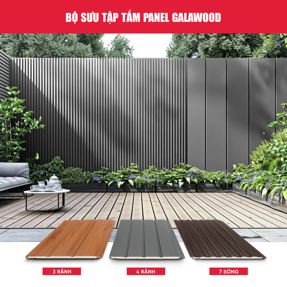 Bộ sưu tập các tấm panel tôn xốp Galawood