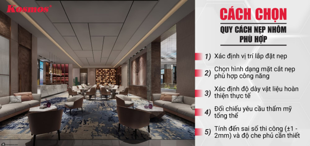 Cách chọn quy cách nẹp nhôm phù hợp