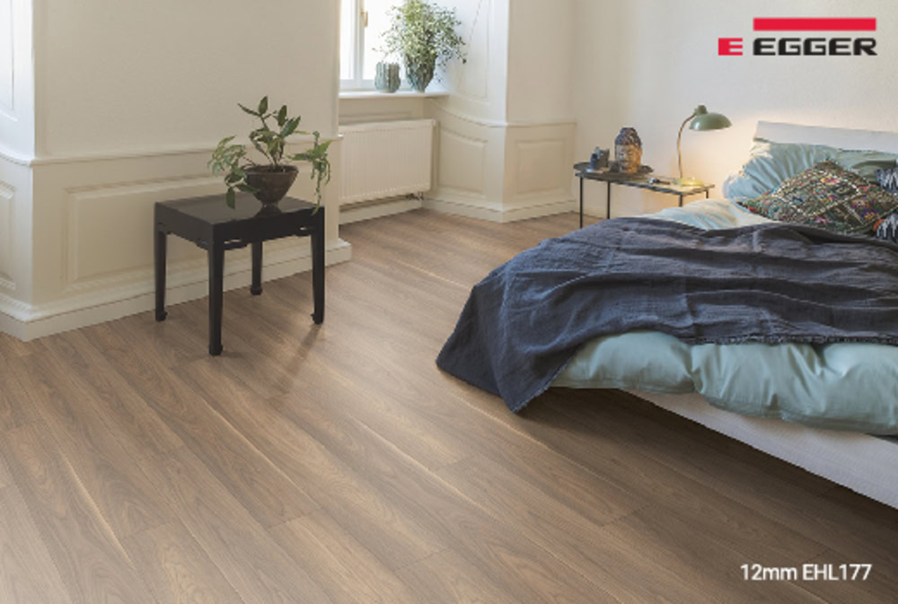 Công trình thực tế lát sàn gỗ công nghiệp EGGER 12mm - EHL177