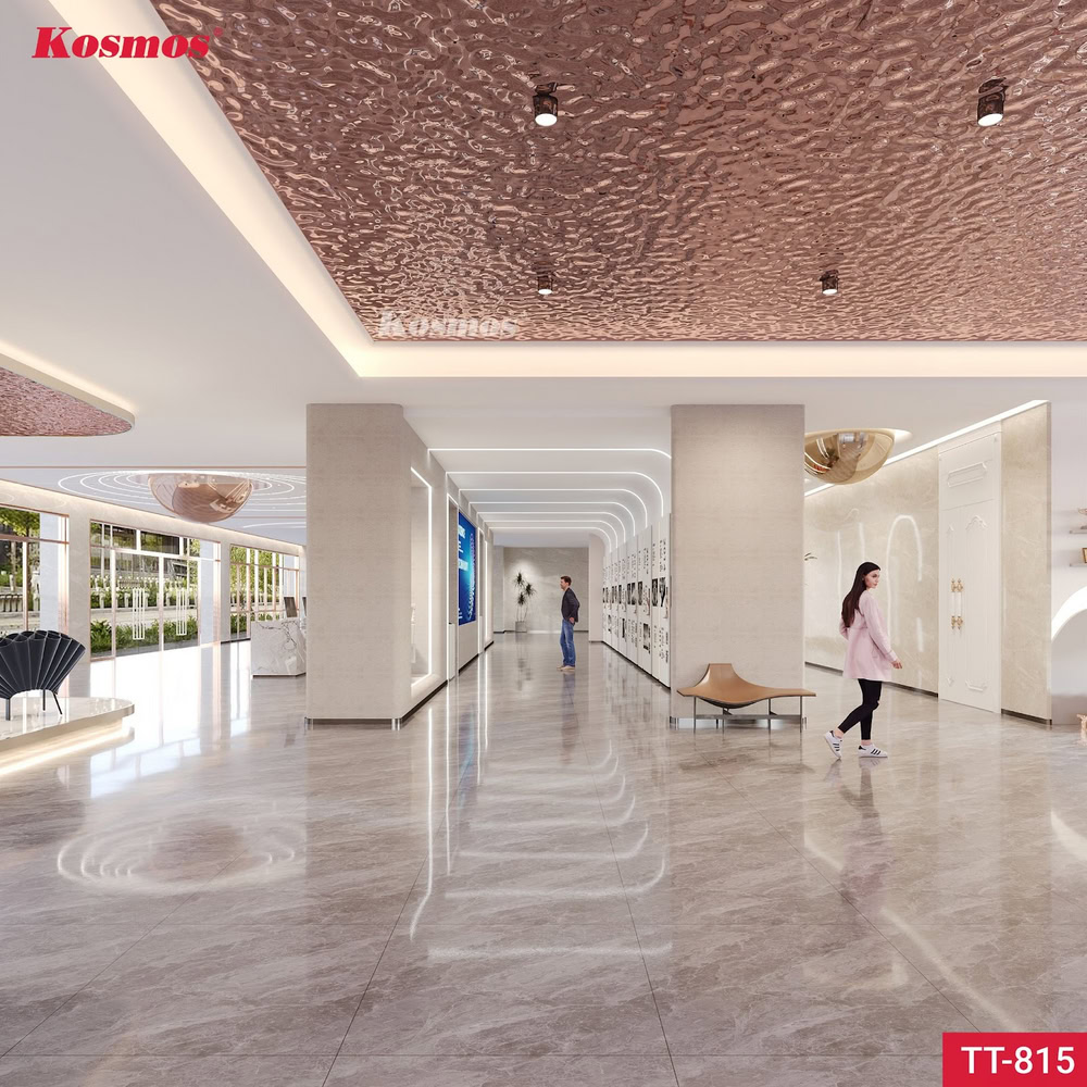 Công trình thực tế ốp trần bằng tấm than tre TT-815