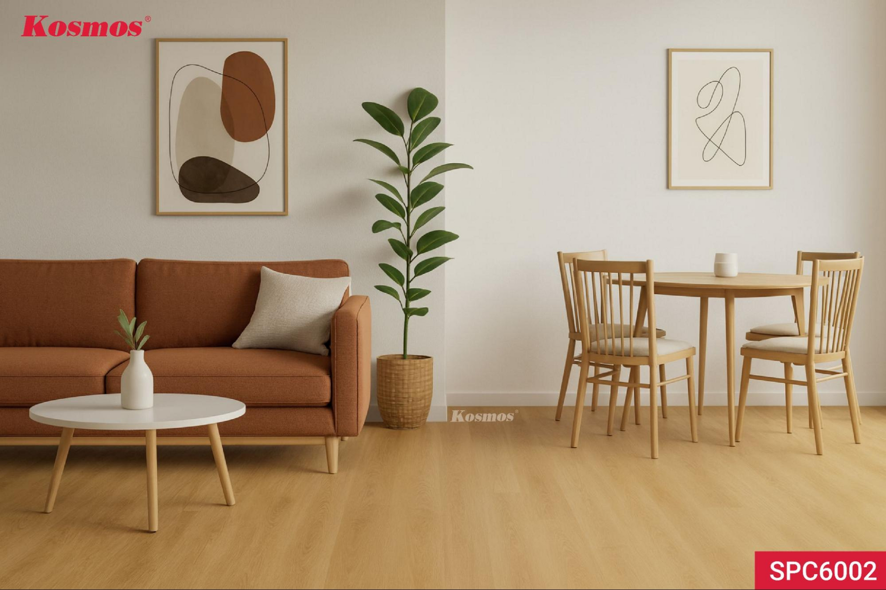 Công trình ứng dụng sàn nhựa Kosmos SPC6002