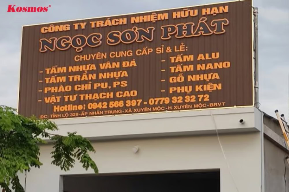 Đại lý Ngọc Sơn Phát thuộc tổng kho Kosmos Việt Nam tại Xã Hồ Tràm (Bà Rịa Vũng Tàu cũ)