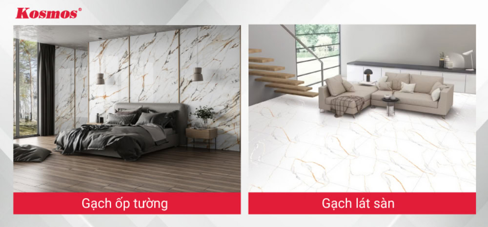 Gạch là vật liệu ốp tường, sàn được ứng dụng rộng rãi tại Việt Nam