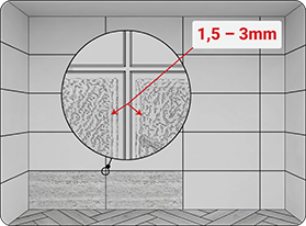 Giữa các tấm cần để khe hở từ 1,5 - 3mm để co giãn nhiệt