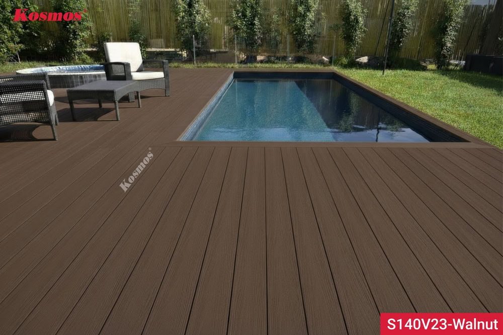 Gỗ nhựa ứng dụng lát sàn hồ bơi ngoài trời