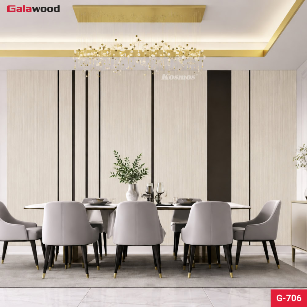 Tấm ốp than tre vân gỗ G-706 ốp tường phòng khách