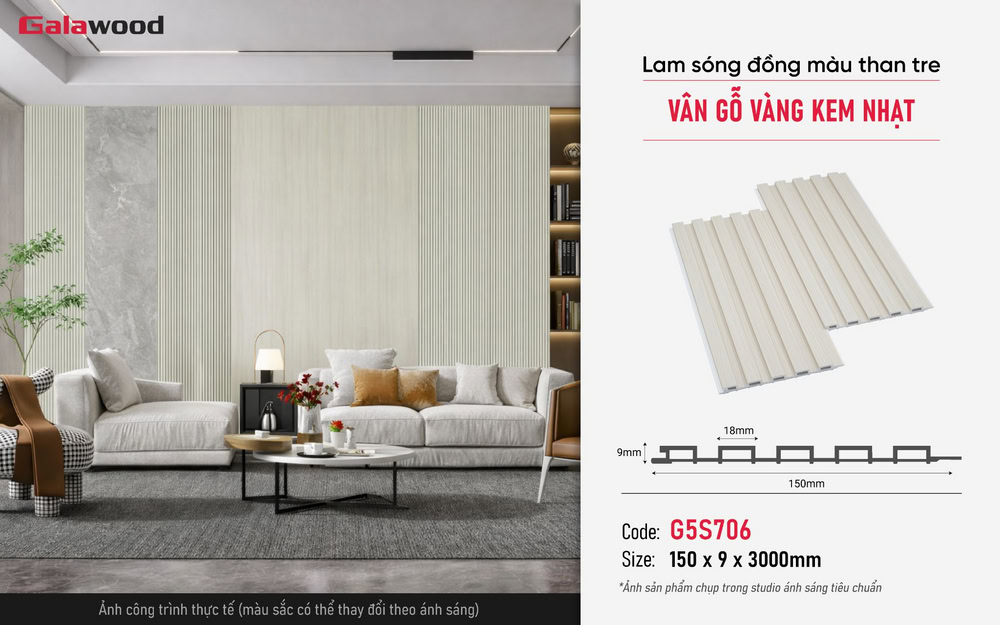 Hình ứng dụng lam sóng Galawood vân gỗ chống xước G5S706 Hình ứng dụng lam sóng Galawood vân gỗ chống xước G5S706