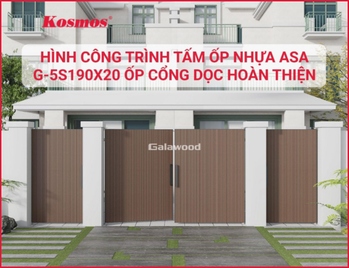 Hướng dẫn thi công lam 5 sóng nhựa ASA ốp cổng