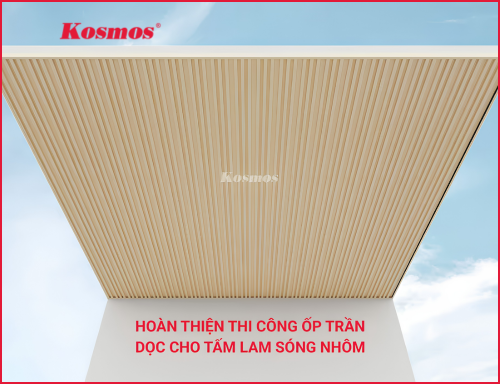 Hướng dẫn thi công trần lam sóng nhôm trên khung xương