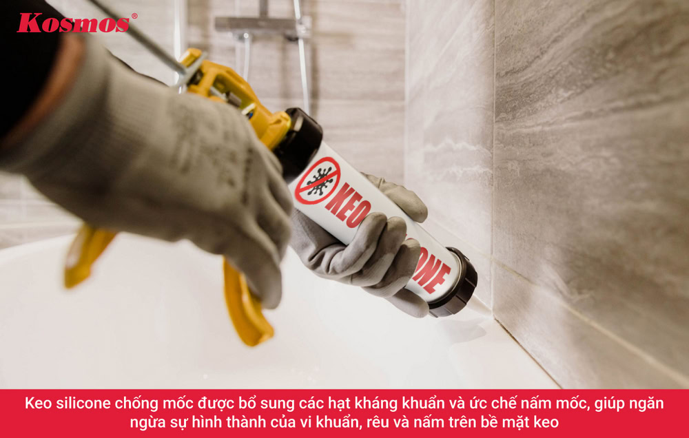 Keo silicone chống mốc được ưu tiên sử dụng tại những khu vực có độ ẩm cao