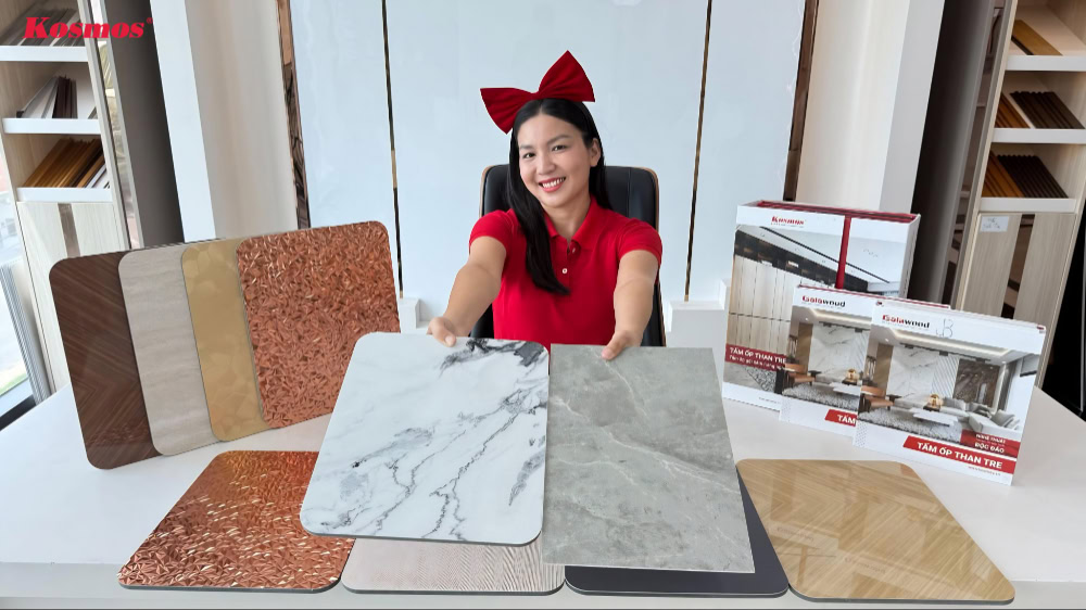 Kim Hoa cùng các mẫu tấm ốp than tre đẹp đến từ Kosmos