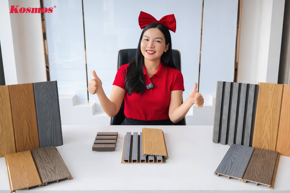 Kosmos Việt Nam cung cấp dòng tấm ốp nhựa giả gỗ phủ ASA cao cấp