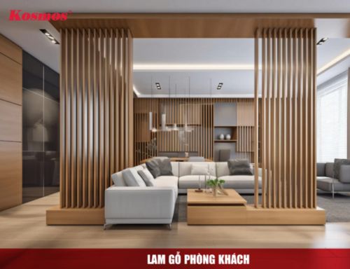 Lam gỗ phòng khách: Đặc điểm, phân loại, ứng dụng, báo giá