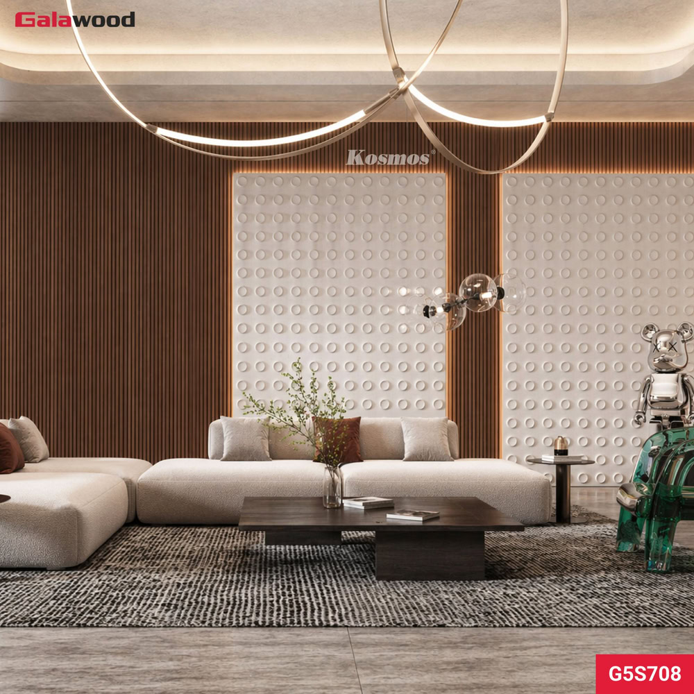 Lam sóng Galawood vân gỗ chống xước G5S708 ốp vách sofa