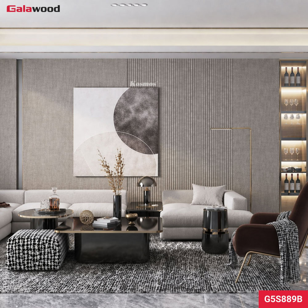 Lam sóng Galawood vân vải G5S889B ốp vách sofa
