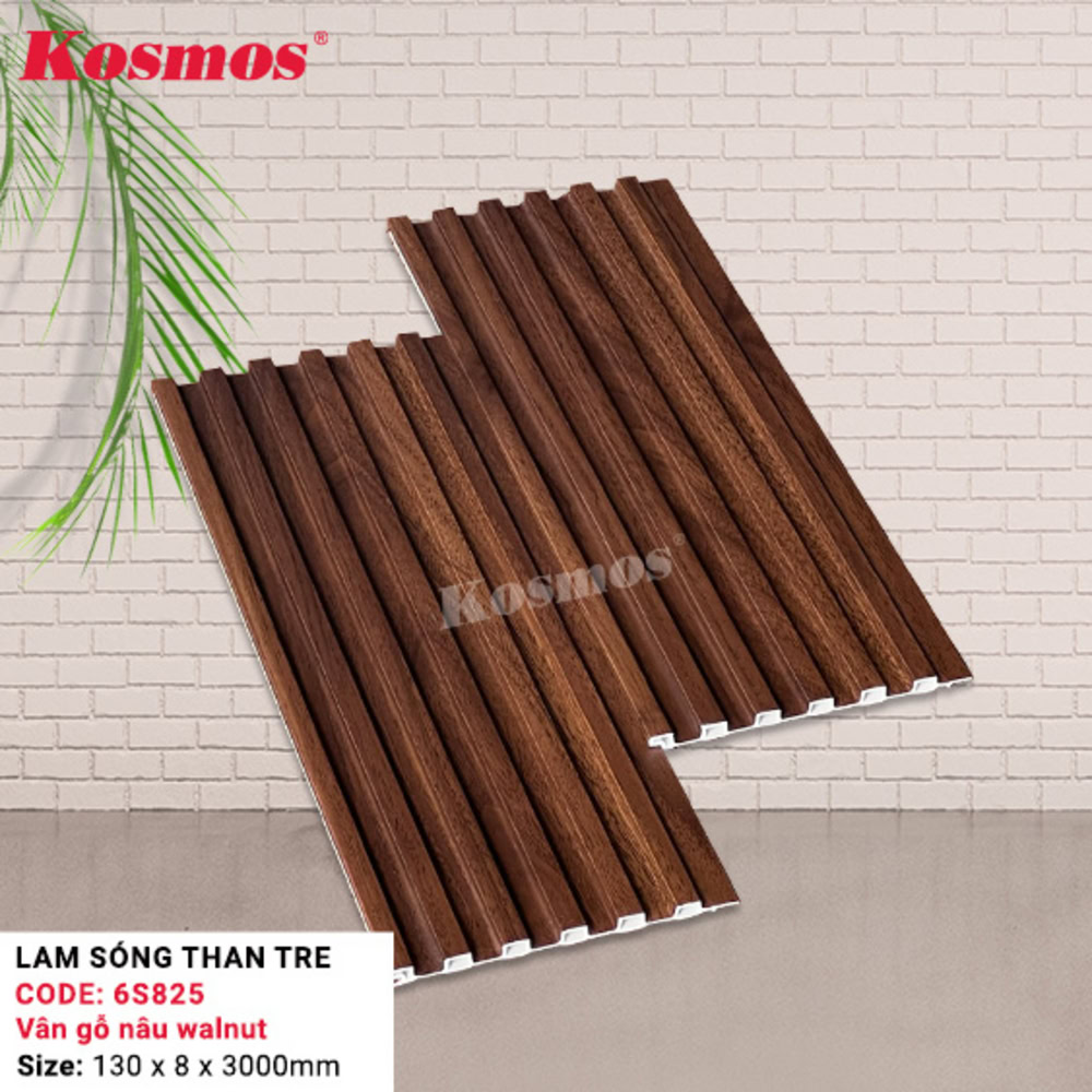 Mẫu tấm ốp than tre biên dạng sóng