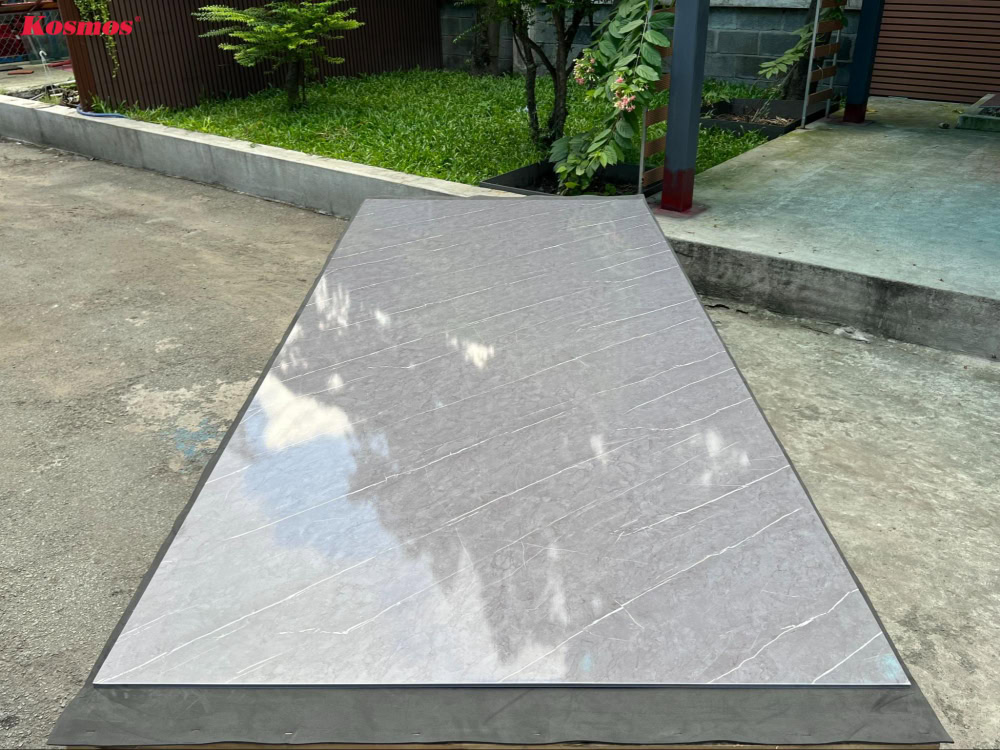 Mẫu tấm ốp than tre vân đá xám TT-826 của Kosmos