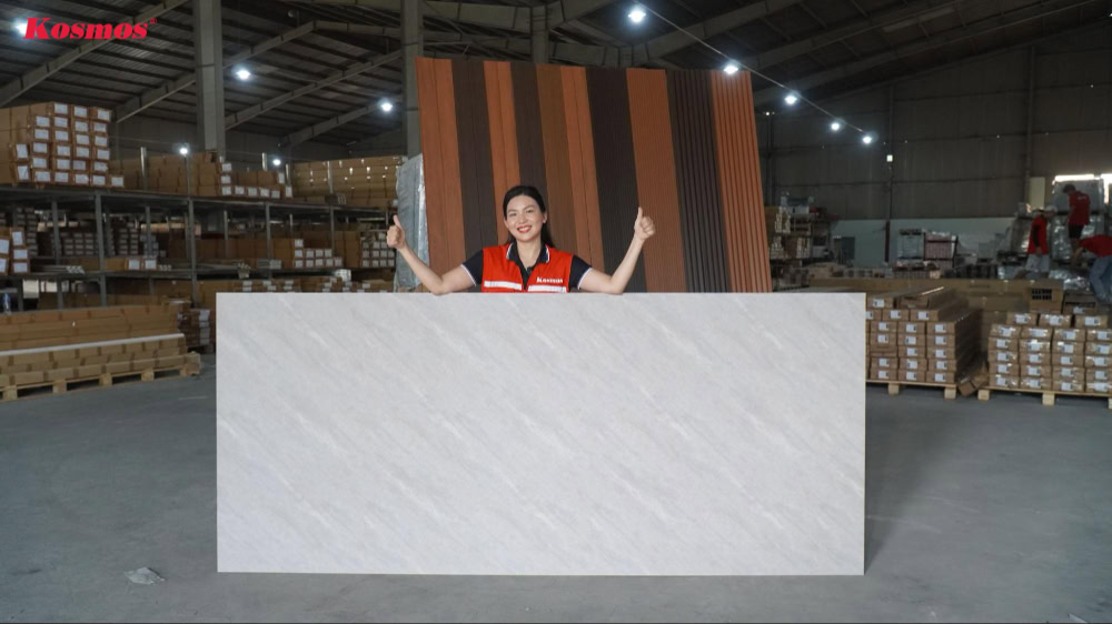 Mẫu tấm ốp than tre xám xi măng ánh kim