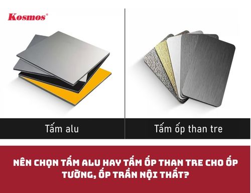 Nên chọn tấm alu hay tấm ốp than tre cho ốp tường, ốp trần nội thất?