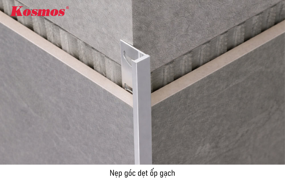 Nẹp góc dẹt gạch tạo đường chỉ tinh tế