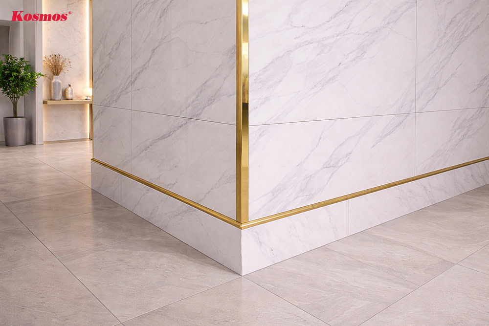 Nẹp góc ốp gạch cao cấp ít bị gỉ và phai màu theo thời gian