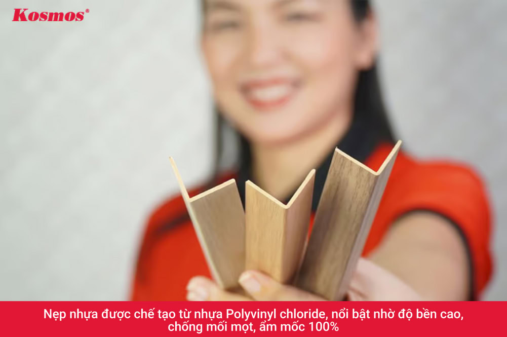 Nẹp nhựa có khả năng ứng dụng linh hoạt trong nhiều hạng mục thi công